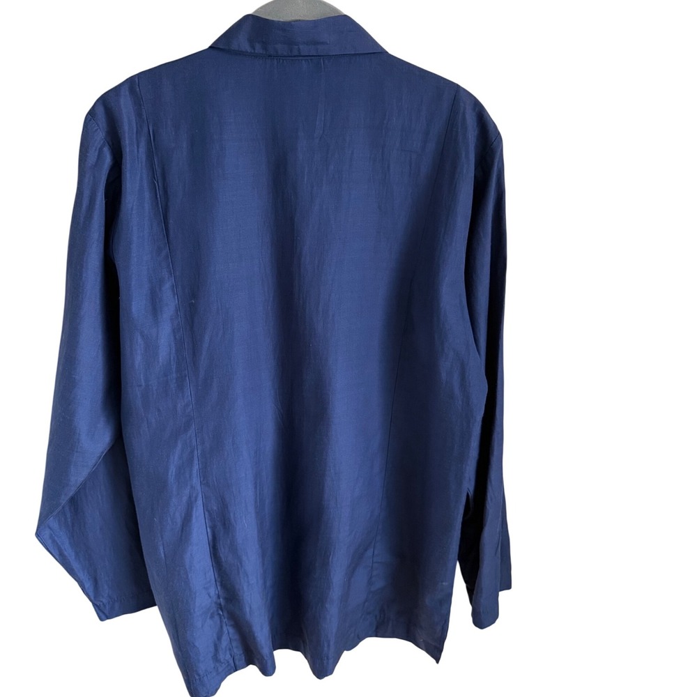 Bogari Signature Navy Button‎ Front Shirt M - Picture 4 of 4